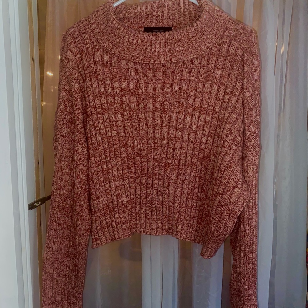 Forever 21 Cropped Oversized Sweater